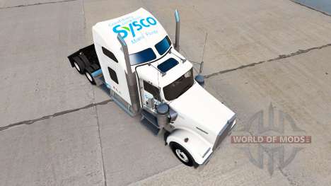 La piel de la Sysco camión Kenworth W900 para American Truck Simulator