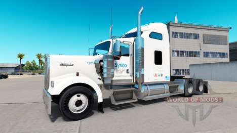 La piel de la Sysco camión Kenworth W900 para American Truck Simulator
