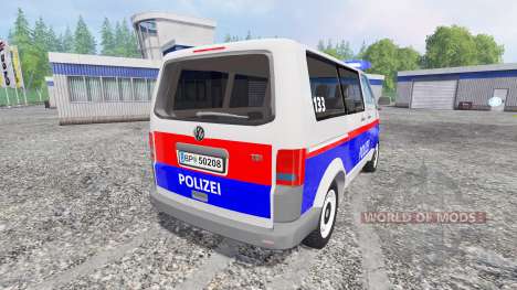 Volkswagen Transporter T5 Police v2.0 para Farming Simulator 2015