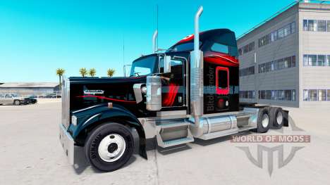 Skin Bitdefender tractor Kenworth W900 para American Truck Simulator