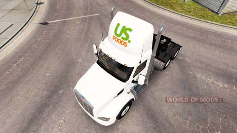 La piel de Alimentos de los estados unidos camió para American Truck Simulator