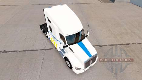 La piel de Transporte de Quebec en Kenworth trac para American Truck Simulator
