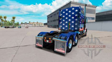La piel de la Bandera de estados UNIDOS tractor  para American Truck Simulator