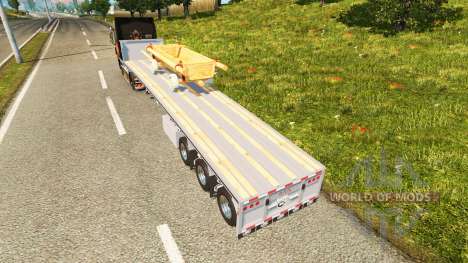 La semi-plataforma con el carro para Euro Truck Simulator 2