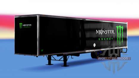 De metal semi-remolque de Monster Energy para American Truck Simulator