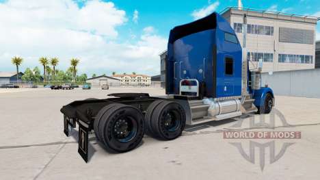 La piel YRC Freight en el camión Kenworth W900 para American Truck Simulator