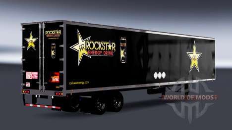 De metal semi-Rockstar Energy para American Truck Simulator