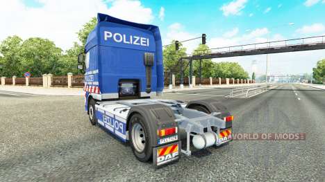 La policía de la piel para DAF camión para Euro Truck Simulator 2