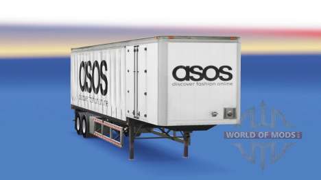 Cortina semi-remolque de Asos para American Truck Simulator