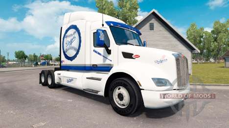 LA Dodgers de piel para el camión Peterbilt para American Truck Simulator