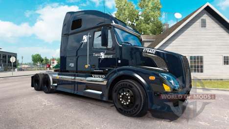 La piel Trans Oeste camión tractor Volvo VNL 670 para American Truck Simulator