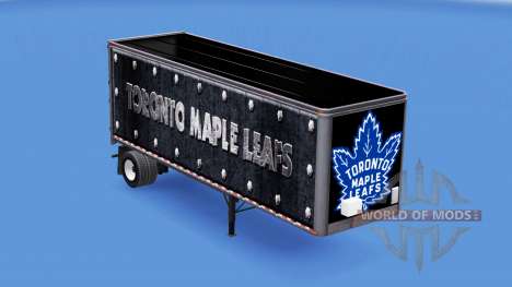 La piel Toronto Maple Leafs en el remolque para American Truck Simulator