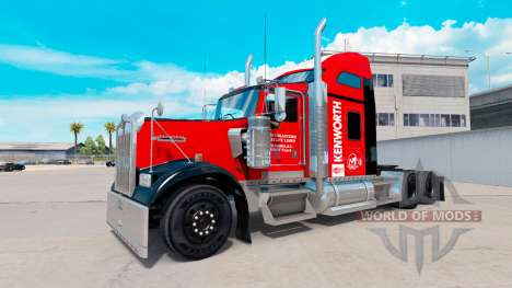 La piel en el Sureste de camión Kenworth W900 para American Truck Simulator