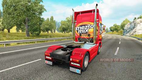 Mezzo Mezcla de la piel para Scania camión para Euro Truck Simulator 2