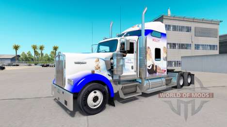 La piel de Holly Willoughby en el camión Kenwort para American Truck Simulator