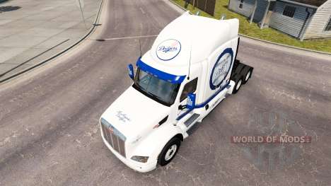 LA Dodgers de piel para el camión Peterbilt para American Truck Simulator