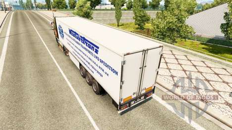El Oeste de Camiones Trans de la piel para remol para Euro Truck Simulator 2