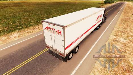 La piel Artur Express en el trailer para American Truck Simulator