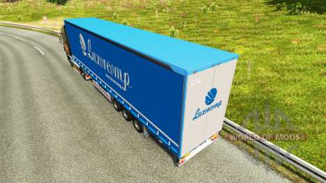 Cortina semi-remolque Luxorcomp para Euro Truck Simulator 2