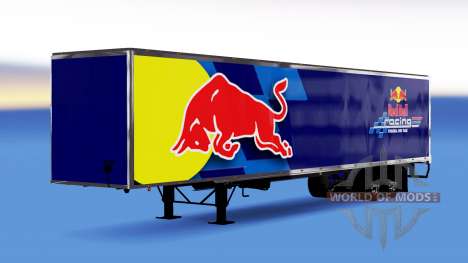 De metal semi-remolque de Red Bull para American Truck Simulator