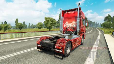 La piel de Coca-Cola Burbujas en el tractor Scan para Euro Truck Simulator 2