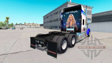 La piel de Holly Willoughby en el camión Kenwort para American Truck Simulator