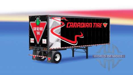 De metal semi-remolque Canadian tire para American Truck Simulator