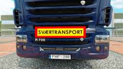 Svaertransport para Euro Truck Simulator 2