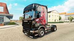 La piel MJBulls en el tractor Scania para Euro Truck Simulator 2