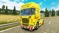 La piel de DHL para Scania camión para Euro Truck Simulator 2