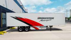 Bridgestone de la piel en el remolque refrigerado para American Truck Simulator