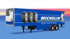 Michelin de la piel en el remolque refrigerado para American Truck Simulator