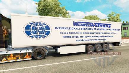 El Oeste de Camiones Trans de la piel para remolque para Euro Truck Simulator 2