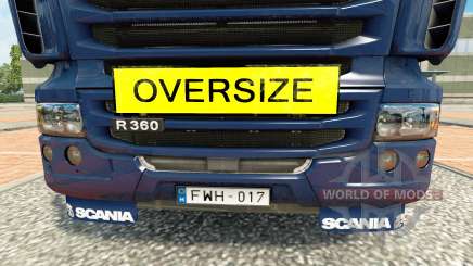 Oversize Sign para Euro Truck Simulator 2