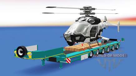 Baja de barrido con una carga de helicópteros AH-50 C. E. L. para American Truck Simulator