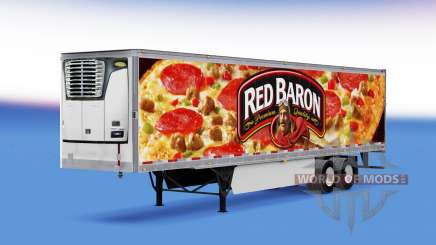 Barón rojo de la piel en el remolque refrigerado para American Truck Simulator