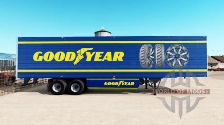 La piel de Goodyear en refrigerada semi-remolque para American Truck Simulator