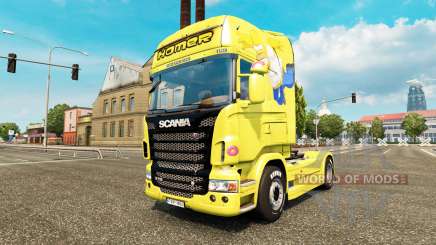 Homer Simpson de la piel para Scania camión para Euro Truck Simulator 2