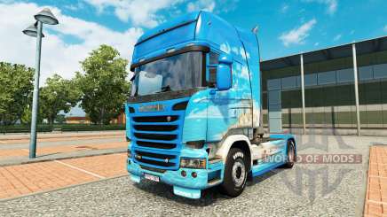 La piel Klanatranas en el tractor Scania para Euro Truck Simulator 2