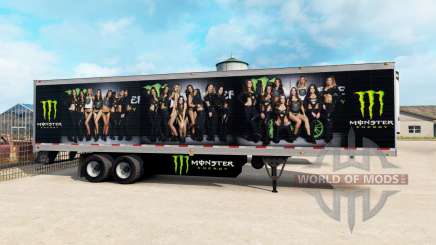 La piel de Monster Energy para la semi para American Truck Simulator