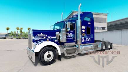 La piel Tío D de la Logística en el camión Kenworth W900 para American Truck Simulator