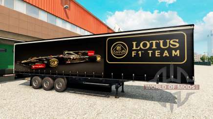 La piel de Lotus F1 para la semi para Euro Truck Simulator 2