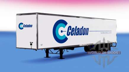 Celadon de la piel en el remolque para American Truck Simulator