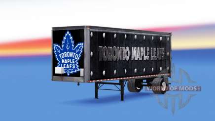 La piel Toronto Maple Leafs en el remolque para American Truck Simulator