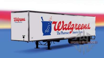 De metal semi-Walgreens para American Truck Simulator