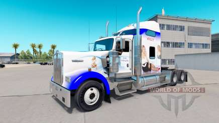 La piel de Holly Willoughby en el camión Kenworth W900 para American Truck Simulator