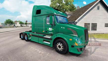 La piel R-L Transportistas en el camión Volvo VNL 670 para American Truck Simulator