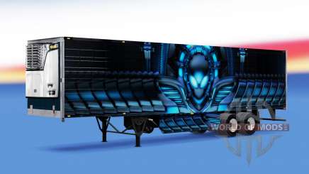 La piel de Alienware refrigerados semi-remolque para American Truck Simulator