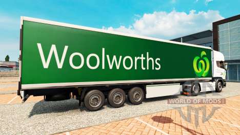 Woolworths piel para remolques para Euro Truck Simulator 2