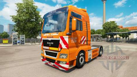 La J. Eckhardt Spedition piel para HOMBRE camión para Euro Truck Simulator 2